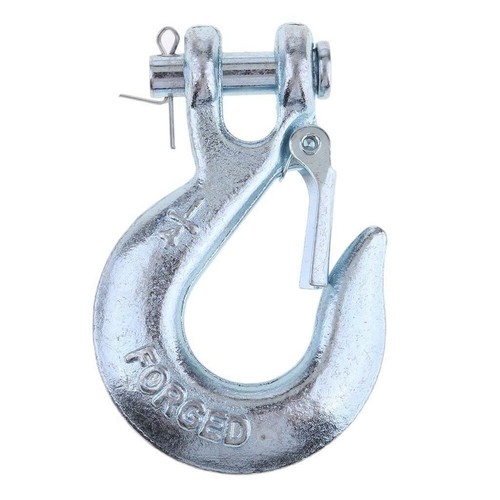 Winch hook with safety - hook,