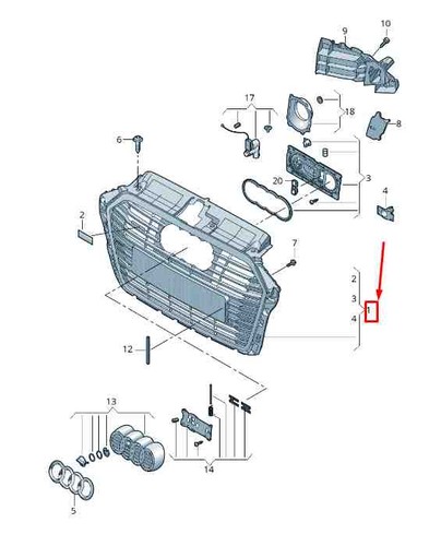 Audi sportback radiator - a3, 8v