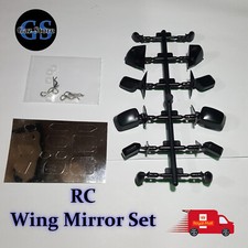 RC Scale Wing Mirror Set Accessories 1/10 Drift Model Upgrade Tamiya JDM Mirrors