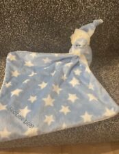 Mothercare Bedtime Bear Teddy BLUE Stars Comforter soother doudou blanket plush