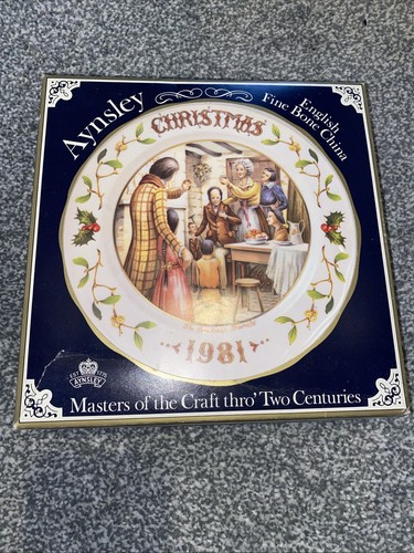 Aynsley 1981 xmas plate - aynsley,