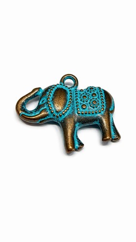 Elephant charm bracelet - elephant,