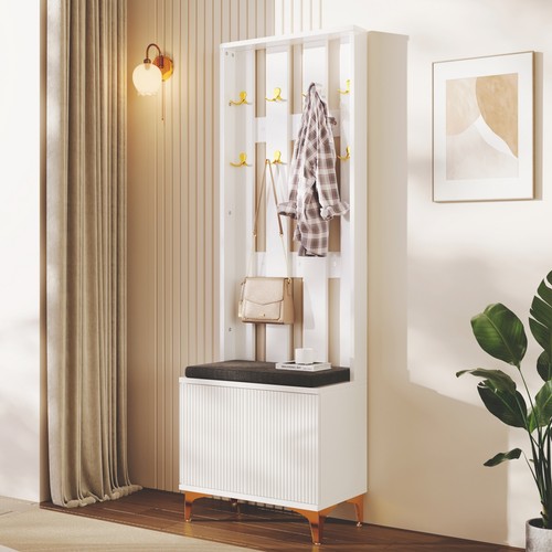 Shoe bench coat rack - coat,