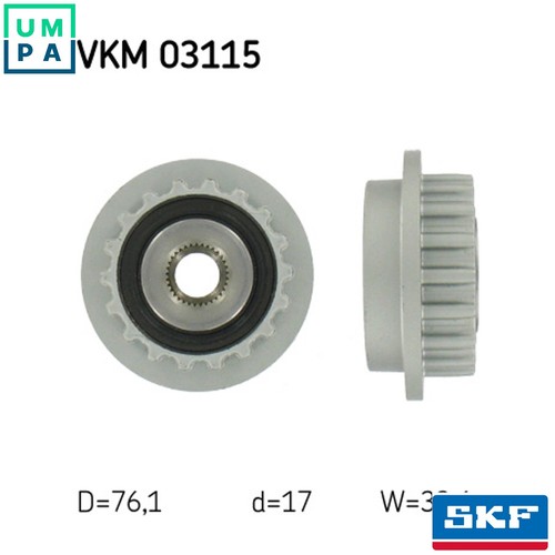 Alternator freewheel clutch - alternator,