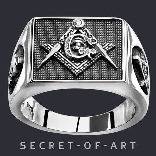 Masonic ring for freemason - masonic,