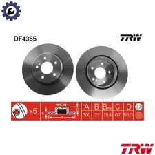 2x BRAKE DISC DF4355 FOR