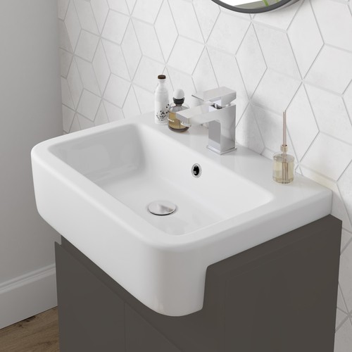 Bathroom 600mm wash basin - wash, sink