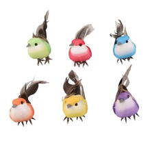 6Pcs Fake Artificial Parrot