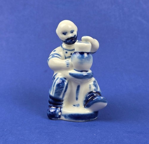 Vintage gzhel russian pottery - vintage,