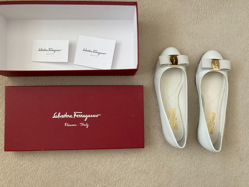 Ferragamo shoes varina white - shoes,