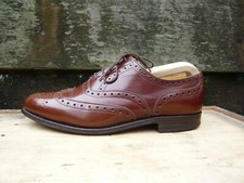 ALFRED SARGENT BROGUES SHOES BROWN TAN LEATHER UK9 MENS EPPING EXCELLENT COND