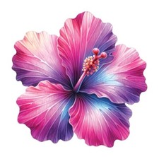 9x9cm flower wall decal