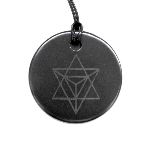 Shungite pendant necklace - pendant,
