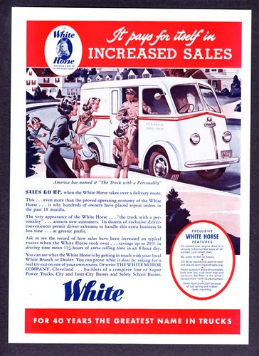 1941 white horse - white, delivery