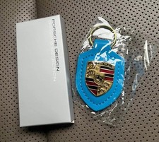 Porsche Leather Crest Key Ring