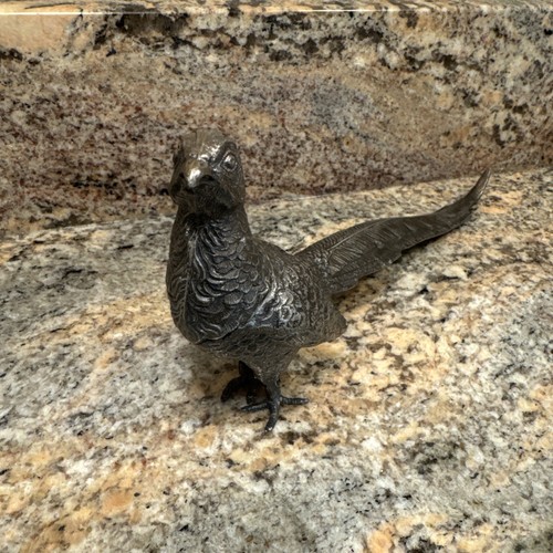 Vintage silver plated pheasant - vintage,
