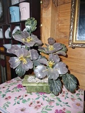 Vintage Chinese Jade & Rose