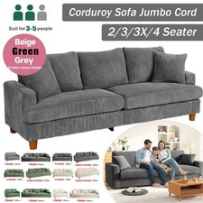 3/4 Seater Corduroy Sofa Jumbo