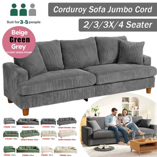 Seater corduroy sofa jumbo - 4,