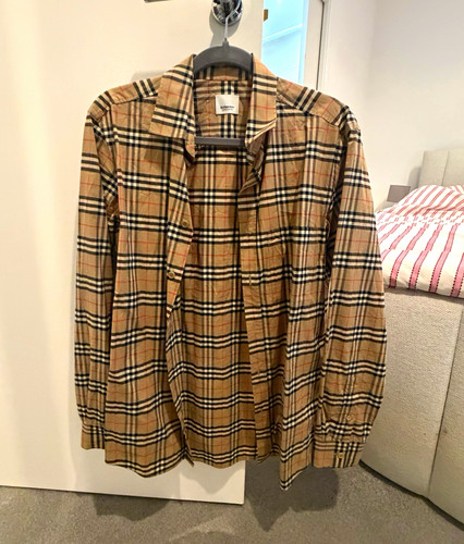Burberry men beige check - beige,