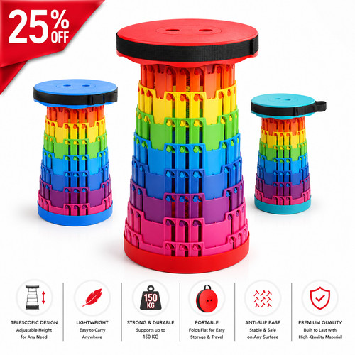 Folding stool portable - folding,