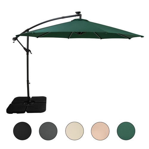 Led cantilever parasol - cantilever, 3m