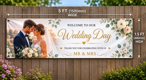 Personalised wedding banner - personalised,