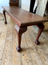 French-style Mahogany Coffee Table (handmade) - used but in good condition