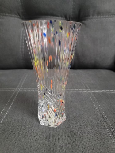 Glass vase colorful new old - colorful.,