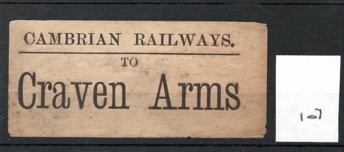 Cambrian railways luggage - cr,