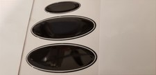 Ford gel badge Fiesta ST mk7.5, grill,boot,steering wheel , 3 set black/white