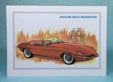 JAGUAR XK-E ROADSTER E-Type - GREETING CARD - Classic Car Memorabilia - Blank
