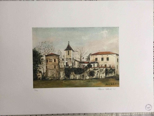 Maurice utrillo lithography - maurice,
