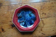 Late 60s poole pottery abstract delphis heptagon 42 plate pin dish Retro