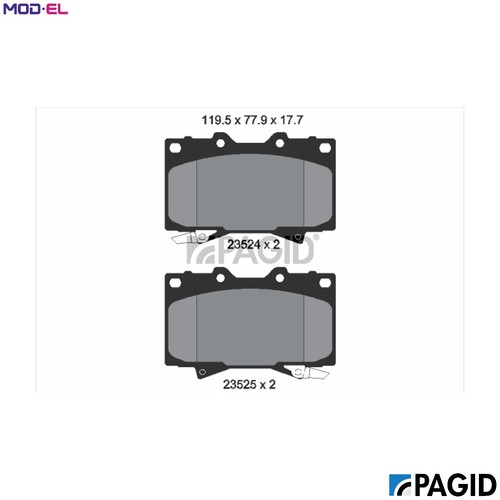 Brake pad set - pad, disc