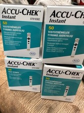 Accu-Chek Blood Glucose Test Strips, Instant, 8 Boxes  or 50 Total 400  Strips.