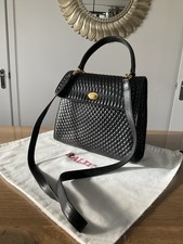 Vintage Bally Black Leather