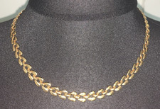 Amway Expressions Collection necklace gold bar costume x display 50cm box Xmas