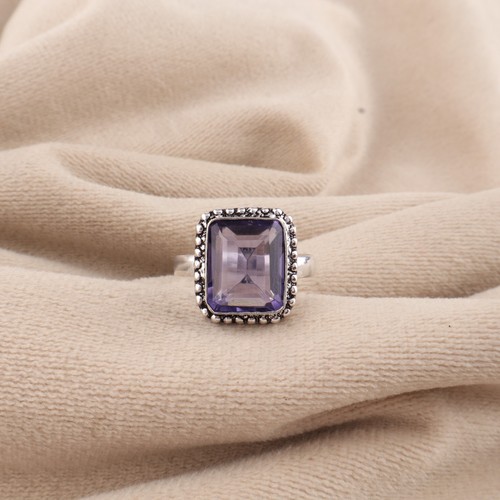 Purple iolite gemstone - purple,