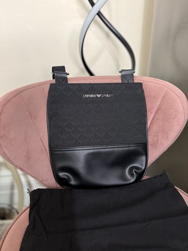 Emporio armani black leather - emporio,