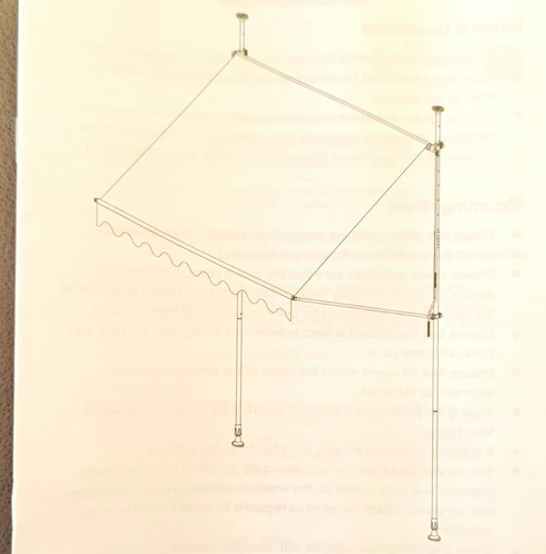 Retractable awning canopy - retractable, kit
