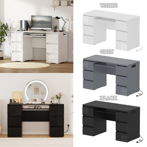 Dressing table high gloss - high,