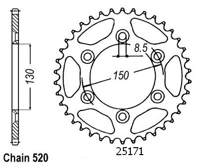 Aluminum sprocket yamaha - sprocket,