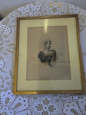 Queen Mary Print ,  Framed