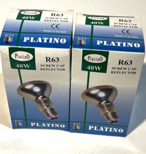 R63 40w Reflector Spot Lamps 63mm E27 Screw ES Bulb 2 x Patino Dimmable Lighting