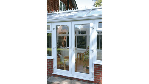 White upvc french - white,