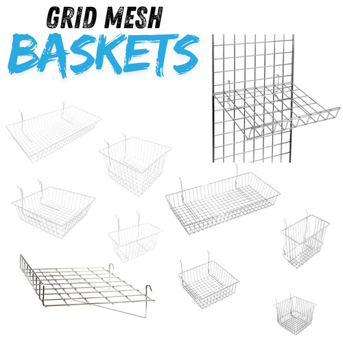 Grid mesh basket display - mesh,