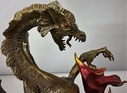 Bronze serpent reptile fire - serpent,