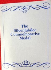925 Silver Commemorative of Queen Elizabeth II Silver Jubilee 1977