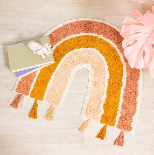 Earth rainbow rug with - earth,